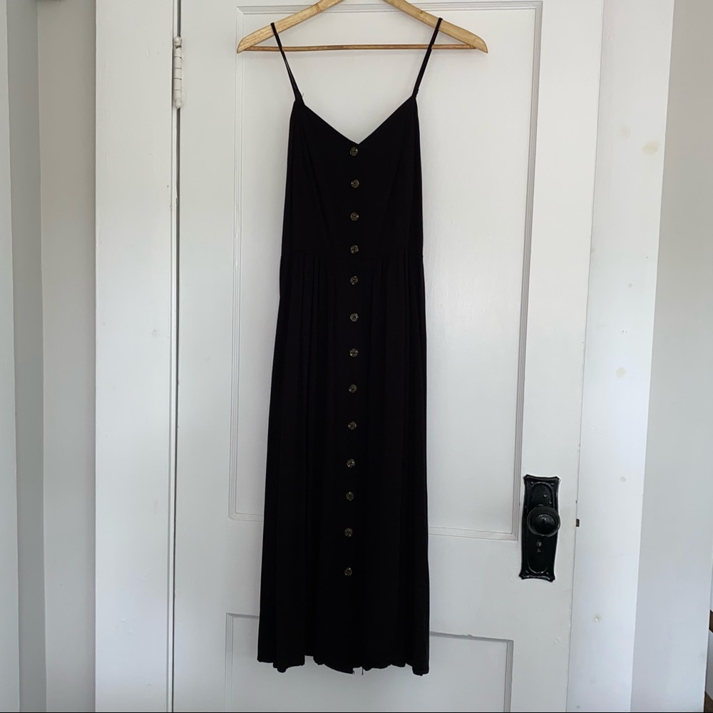 H&M midi summer dress (black)